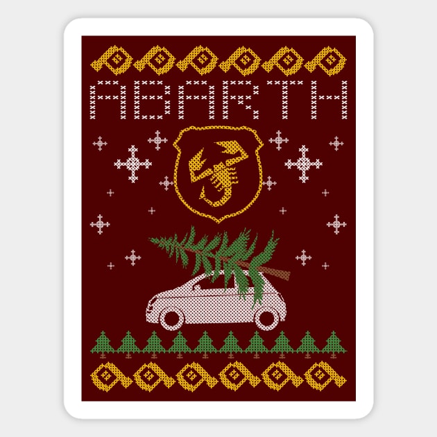 ABARTH XMAS Magnet by HSDESIGNS